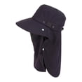 thumbnail image 4 of Sombrero para el sol con solapa para el cuello y cubre la cara, gorra de playa de verano, visera ligera, sombrero de pesca Gris oscuro, 4 of 9