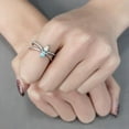 thumbnail image 5 of Womens Rings High polished (no plating) Stainless Steel Ring with AAA Grade CZ in Multi Color DA271, 5 of 5