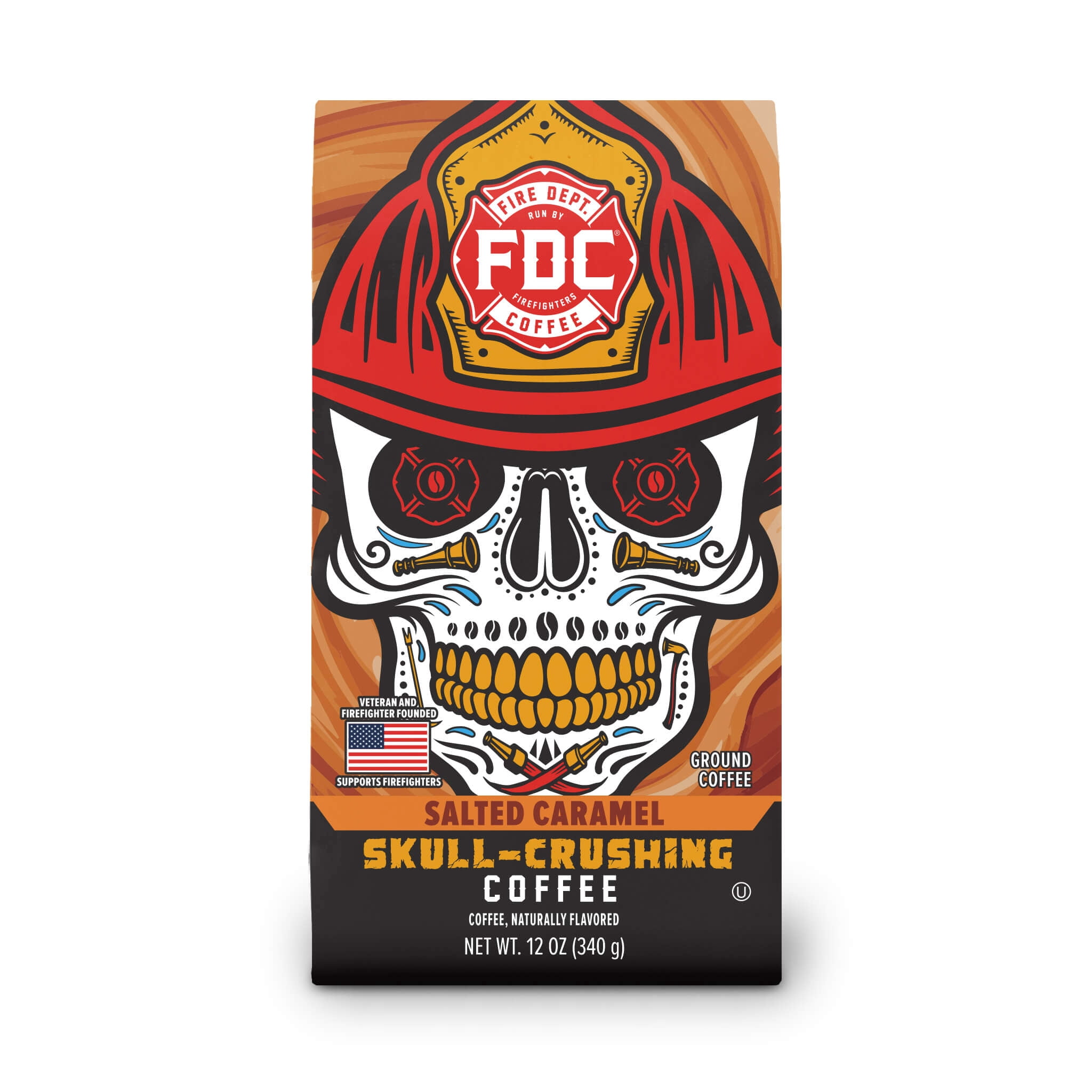 Fire Department Coffee Skull Crushing Salted Caramel Espresso, 12oz