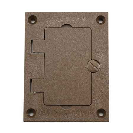 UPC 786564006985 product image for Wiremold Walker 828PRGFI-BRN Brown GFI Polycarbonate Floor Box Receptacle Cover  | upcitemdb.com