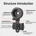 thumbnail image 3 of Upgrade Universal Cell Phone Adapter Bracket Clip Mount Rotary Clamp for Binocular Monocular Telescope, 3 of 6