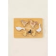 thumbnail image 4 of Coco Village Set of 6 Barnyard animals on Wooden Plate Pretend Playset for Children, 4 of 26