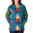 thumbnail image 5 of Garbnen S-5XL Christmas Scrub Jackets for Women Christmas Snowman Print Nursing Uniforms for Women Warm Up Snap Front Funny Merry and Bright Xmas Women Work Shirts with Pockets, 5 of 5