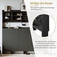 thumbnail image 6 of Euroco Shoe Cabinet with 6 Flip Drawers, Black, 145.8 lbs, 6 of 8