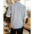 thumbnail image 4 of CHOK Fashion Casual Man Shirts Men‘s Linen Japanese Kimono One Button Cardigan Jacket Ancient Style, 4 of 5