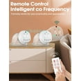 thumbnail image 5 of Totmizby Hands Free Wearable Breast Pump - 12 Levels & 3 Modes Electric Breast Pump with Remote Control, 140° Soft Silicone Cups, 1200mAh Rechargeable Battery (2 Pack, Gray), 5 of 7
