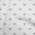thumbnail image 1 of oneOone Polyester Spandex White Fabric Retro Bear Diy Clothing Quilting Fabric Print Fabric By Yard 56 Inch Wide, 1 of 5