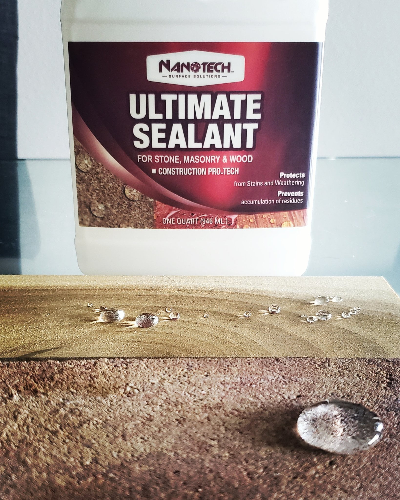Nanotech Ultimate Sealer 1 Quart Natural for use on stone, concrete, pavers, un glazed tile