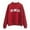 Red, variant on Bibifish Womens Sweatshirts LA Letter Printed Crewneck Long Sleeve Sweatshirts Spring Fall Casual Loose Fit Cute Pullover Tunic Tops