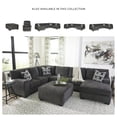 thumbnail image 4 of Bowery Hill Contemporary Fabric Gray Oversized Accent Ottoman, 4 of 7