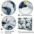 thumbnail image 3 of Designart "Monochrome Serenade: Irises" Irises Floater Framed Canvas Wall Art, 3 of 5