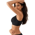 thumbnail image 3 of Qylux Women's Wireless No Underwire Bras Seamless Full Coverage Push Up Bralette, Comfortable Everyday Bra,Black,2XL, 3 of 8