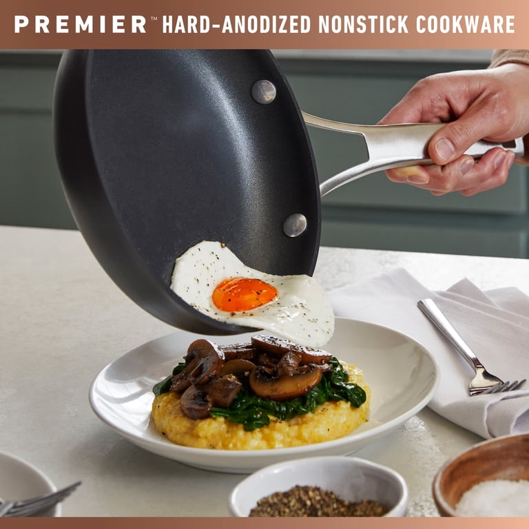 Calphalon Premier Hard Anodized Frying Pan Set, 8 & 10 In photo 2