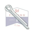 thumbnail image 2 of 5/16" x 1 1/4" Cotter Pins | Extended Prong - Chisel Point | Low Carbon Steel | Zinc Plated (Quantity: 300), 2 of 3