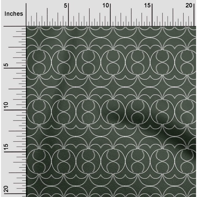 oneOone Cotton Poplin Fabric Shapes Geometric Sashiko Print Fabric by Yard 42 Inch Wide