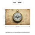 thumbnail image 2 of Placemats Set of 4 / 6, Magnetic Old Compass On World Map Placemats for Dining Table Indoor/Outdoors Heat Resistant Washable Placemats 18" x 12", 2 of 8