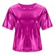thumbnail image 5 of Tops de Cuello Redondo para las Mujeres de Moda Primavera Verano Manga Corta Base Blusa, Poliéster Suave Fresco Uso Diario, 5 of 6