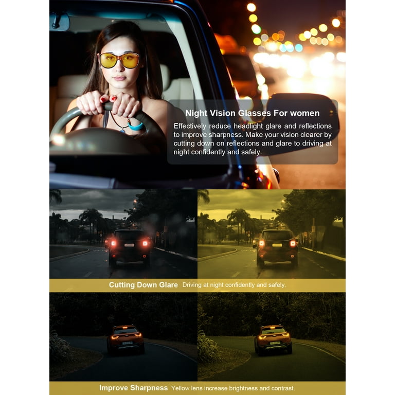 Glasses to store improve night driving