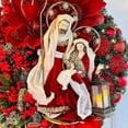 thumbnail image 3 of Guirnalda navideña sagrada, adorno colgante para puerta delantera, hogar navideño, 3 of 5
