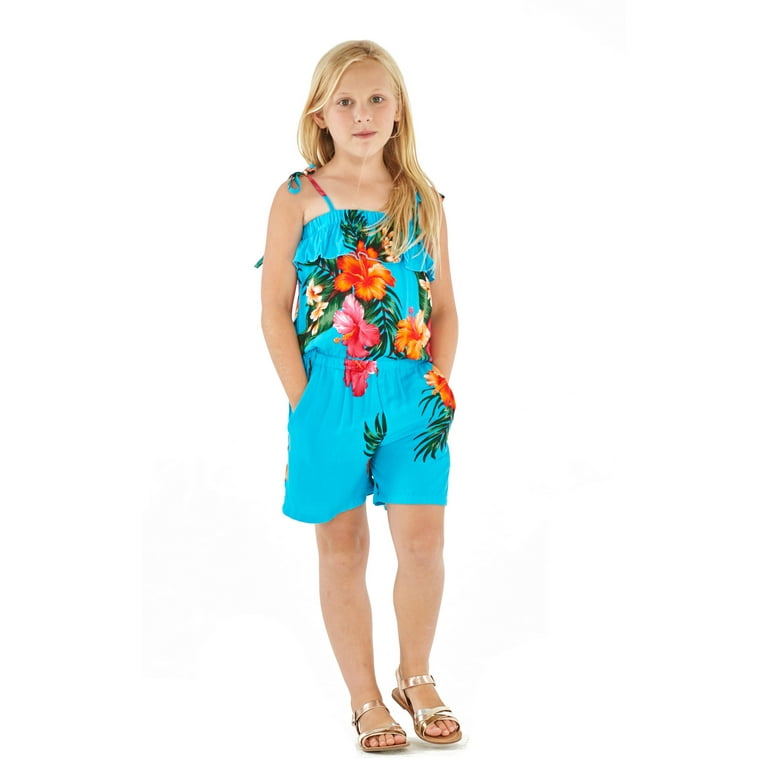 Girls deals hawaiian romper