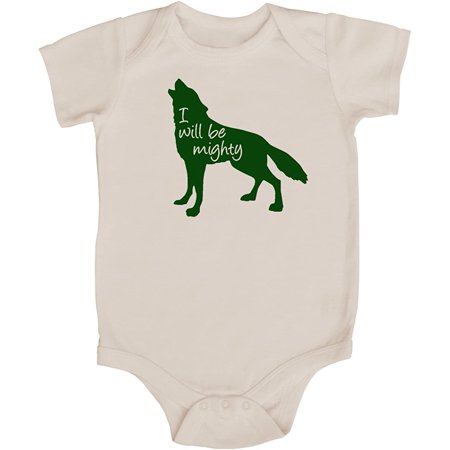 

I Will Be Mighty Wolf Baby Bodysuit