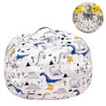 thumbnail image 1 of Kids Stuffed Animal Storage Bean Bag With Carrying Handle Sturdy(32''), 1 of 1