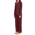 thumbnail image 2 of joogoo Dark Red Pajamas Set for Women Long Sleeve Pjs Loungewear L, 2 of 7