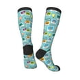 thumbnail image 4 of Easygdp World Travel1 Soccer Socks Sport Knee High Socks Calf Compression Athletic Socks for Men and Women, 4 of 9