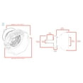 thumbnail image 2 of CKP #G-34 Elegance Collection 1-3/8 in. (35mm) Glass Knob, Clear with Nickel Base, 2 of 4