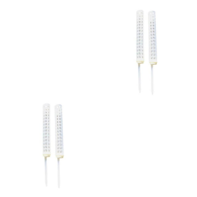 relayinert 2pcs Plastic Mesh Moss Pole For Monstera Durable And Long-lasting Fillable Moss Pole Monstera Plant Support Stackable White 2Set