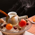 thumbnail image 6 of TISHITA Ceramic Teapot Tea Maker Porcelain Tea Pot with Rope Wrapped Handle for Tea Lovers Gift Home Outdoor Picnic Boiling Hot Water B 800ML, 6 of 8