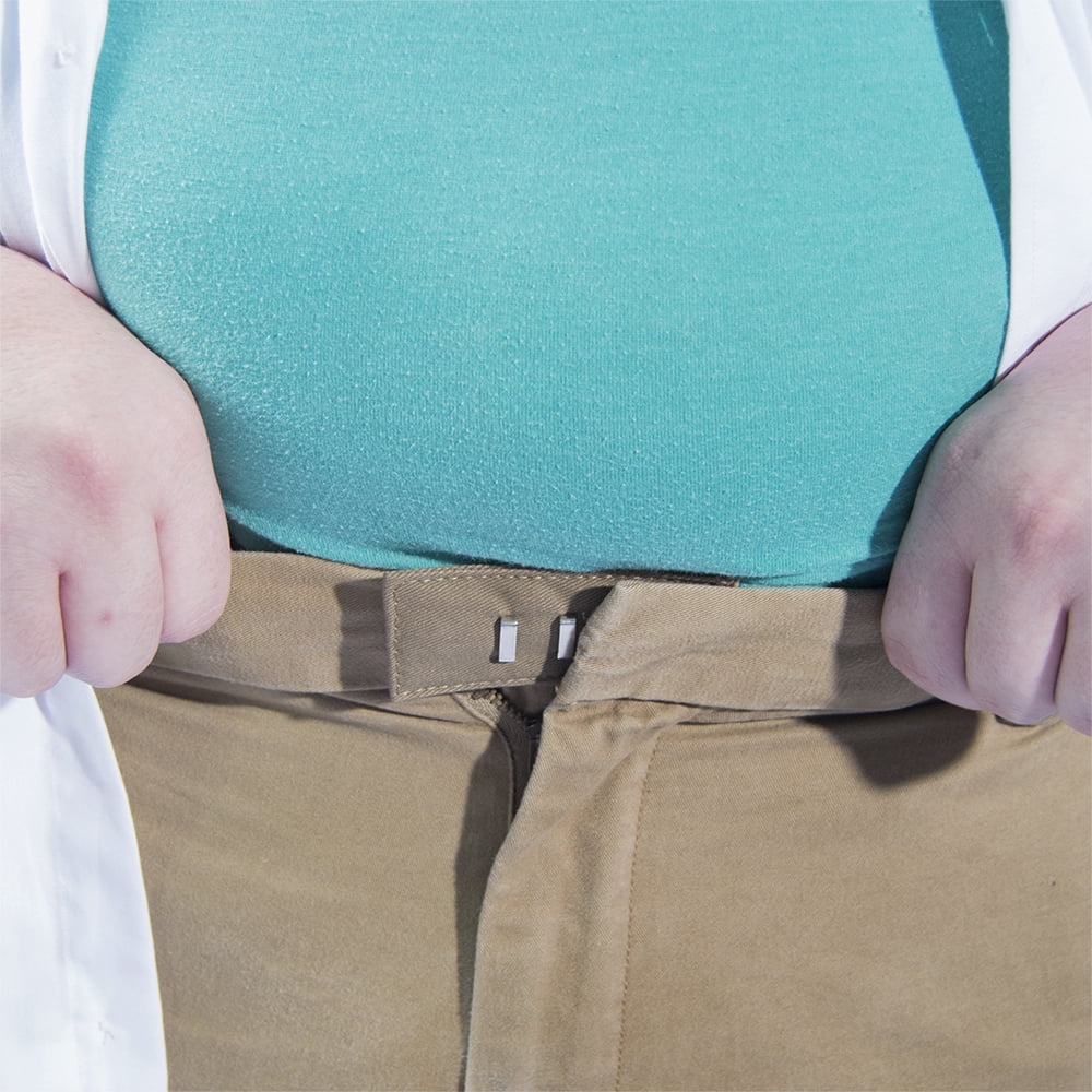Adjustable Pant Waistband Extension Hook & Button Set with 25 Cotton Hook Extenders in 5 Colors & 3 Jeans Button Extenders in 3 Washes & 25 Stretchy Elastic Button Waistband Extenders in 5 Colors