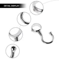 thumbnail image 3 of WEUVEB 2Ud Redondos Para Barra De Ropa Con Fijación Antiviento En Acero Plateado, 3 of 8
