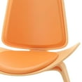 thumbnail image 6 of wood 1:12 scale doll house furniture chair Orange, 6 of 7