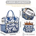 thumbnail image 5 of Pioneer Flower Floral Print Pattern Womens Lunch Box for Work,Insulated Large Lunch Bag for Tween and Teen,Loncheras Para Mujer,Leakproof Adult Lunch Bag for Work,Beach,Travel,Picnic,Camping, 5 of 7