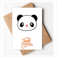 thumbnail image 1 of Cartes de Remerciement Dessin Animé Adorable Panda Cub Enveloppes Note Vierge, 1 of 3