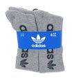 thumbnail image 3 of Adidas Men's Athletic Sport Moisture Wicking Cushioned Crew Socks 6 Pack, Grey (Shoe Size 6-12), 3 of 3