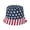 Red, variant on America 250th Anniversary USA Flag Bucket Hat Unisex Patriotic Independence Day Sun Hat