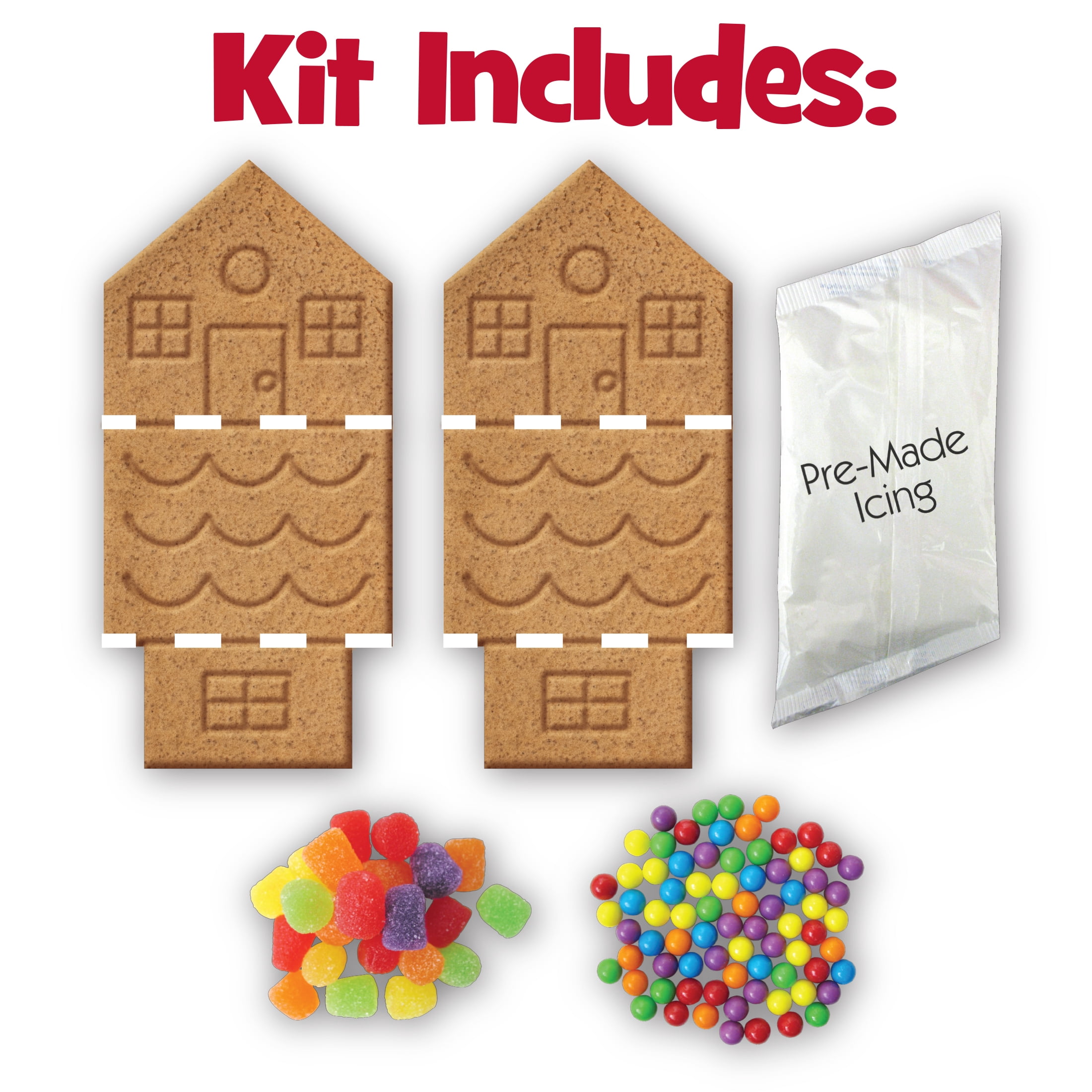 (2 pack) The Elf on the Shelf Mini Gingerbread House Kit, 7 oz