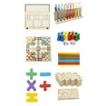 thumbnail image 2 of Juguetes de aprendizaje de matemáticas Juguete educativo de aprendizaje Ayudas para la enseñanza de matemáticas Niños Arcoíris Conexión de perlas, 2 of 9