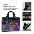 thumbnail image 4 of 16" Laptop Briefcase for Work Travel Laptop Shoulder Bag Carrying Handbag Laptop Case Christmas Trees with Lights, 4 of 8