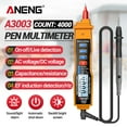thumbnail image 2 of ANENG Numérique Stylo Multimètre NCV AC/DC Voltmètre Ohmmètre Résistance Capacité Frequanecy Live Line Test Portable 4000 Comptes LCD Rétroéclairage Tester avec Prise de Données et Lampe de Poche, 2 of 7