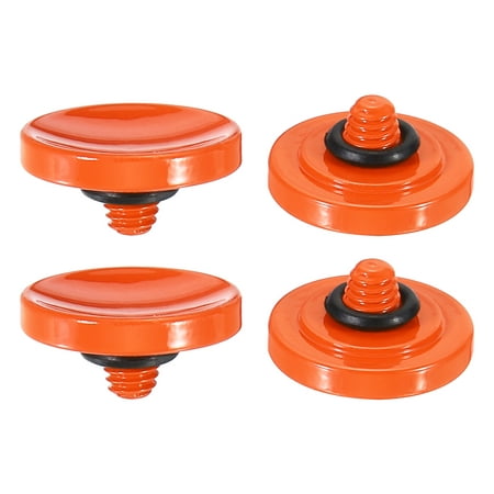 Image of Uxcell Shutter Release Button Soft Shutter Release Button Copper Camera Shutter Button Concave Orange 4 Pack