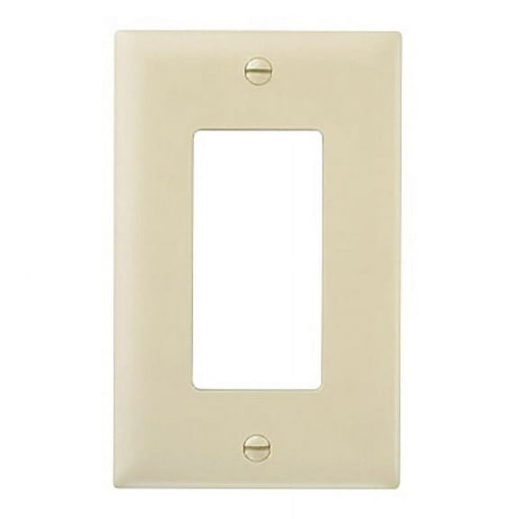 Pass and Seymour TP26-I Ivory Single Gang Decorator Wall Plate