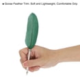 thumbnail image 4 of Uxcell 21cm/8" Pluma de bolígrafo de pluma, 2Pcs tinta pluma de ave vintage refinada, verde, 4 of 7