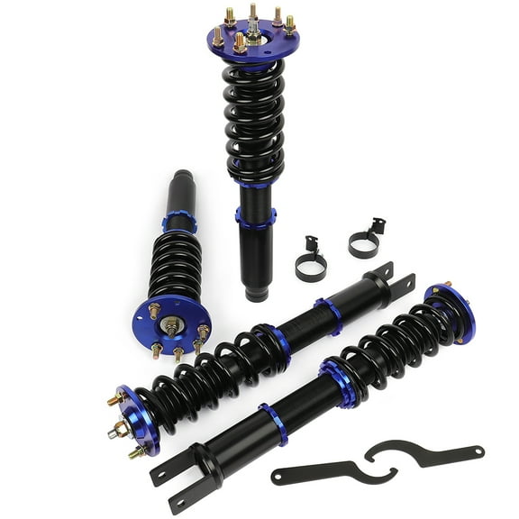 Coilover Struts Suspension Kit Coilover Shocks Full Set Adjustable Replacement AUTOMOTO Fit for 2008 2009 2010 2011 2012 for Honda for Accord - Blue