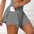 thumbnail image 3 of WERYOUNG Women's Skirts Solid Color High Waist Lightweight Yoga Workout Activewear Skirt Dinner Party Comfortable Cozy Skirts, 3 of 5