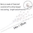 thumbnail image 2 of 12 Pack Artificial Red Berry Stems 14" Fake Holly Berry Picks for Christmas Tree Vase DIY Wreath Crafts Home Decor, 2 of 6