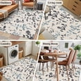 thumbnail image 5 of Grey Blue Botanical Area Rugs 3'x5', Small Throw Rugs for Living Room Bedroom, Rustic Country Spring Floral Summer Leaf Indoor Outdoor Rug Non-Slip Low Pile Carpet Runner Reversible Floor Mats, 5 of 8