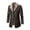 Brown-1, variant on Men's Faux Leather Jacket Thick Shearling Lapel Collar Button Down Fleece Sherpa Motorcycle Vintage Long Trench Coat